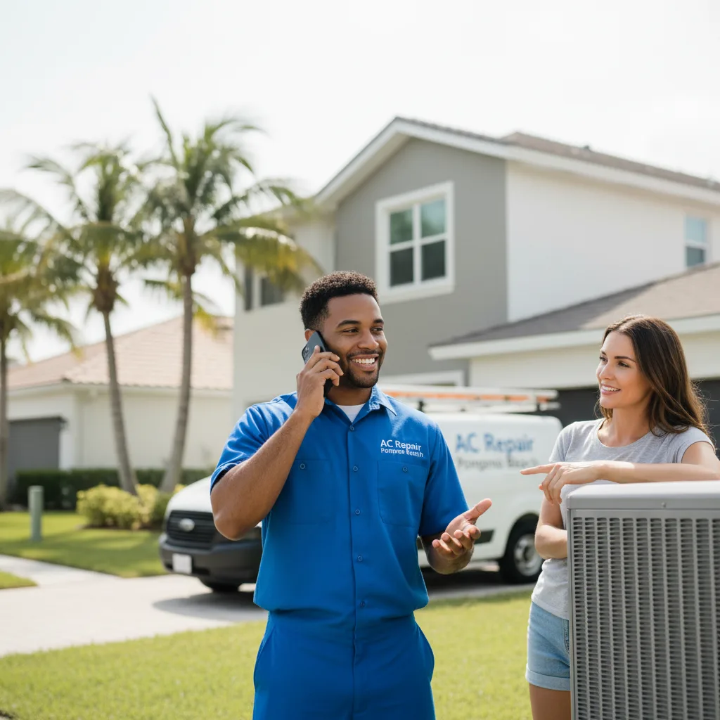 AC Repair Pompano Beach customer support in Round O